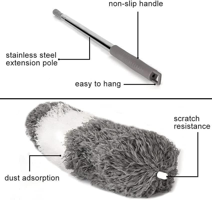 100-Inch Extendable Mop Duster — Fan Cleaning Made Easy, No Ladder Needed