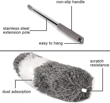 100-Inch Extendable Mop Duster — Fan Cleaning Made Easy, No Ladder Needed