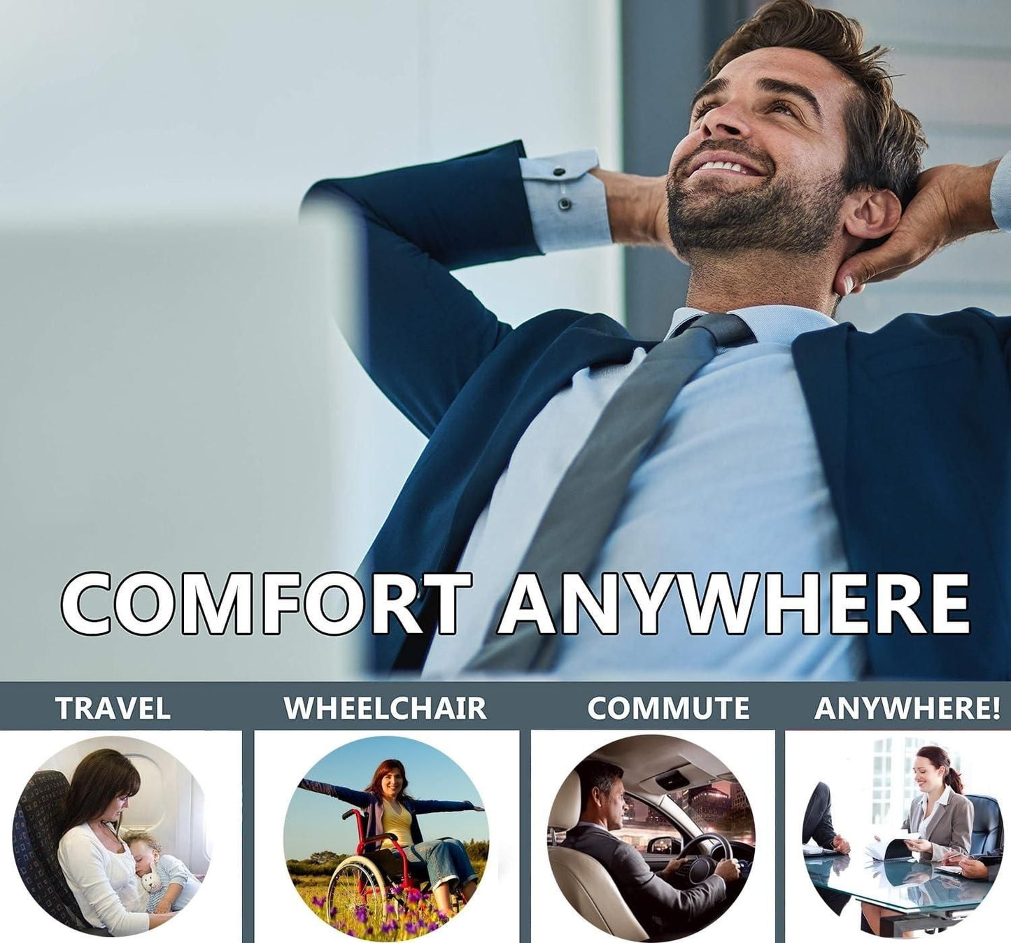 Memory Foam Seat Cushion — All-Day Comfort for WFH, Study & Long Sits