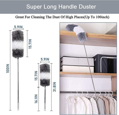 100-Inch Extendable Mop Duster — Fan Cleaning Made Easy, No Ladder Needed