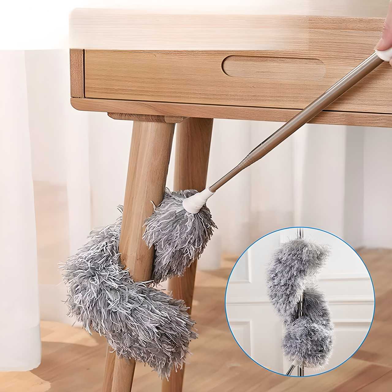 100-Inch Extendable Mop Duster — Fan Cleaning Made Easy, No Ladder Needed